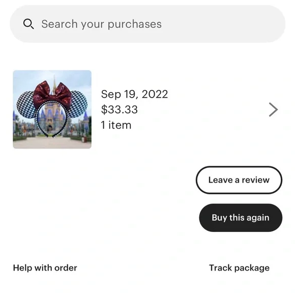 Houndstooth Mickey Ears - Picture 4 of 8